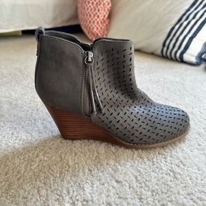 Report Footwear Granger Perforated Wedge Bootie
